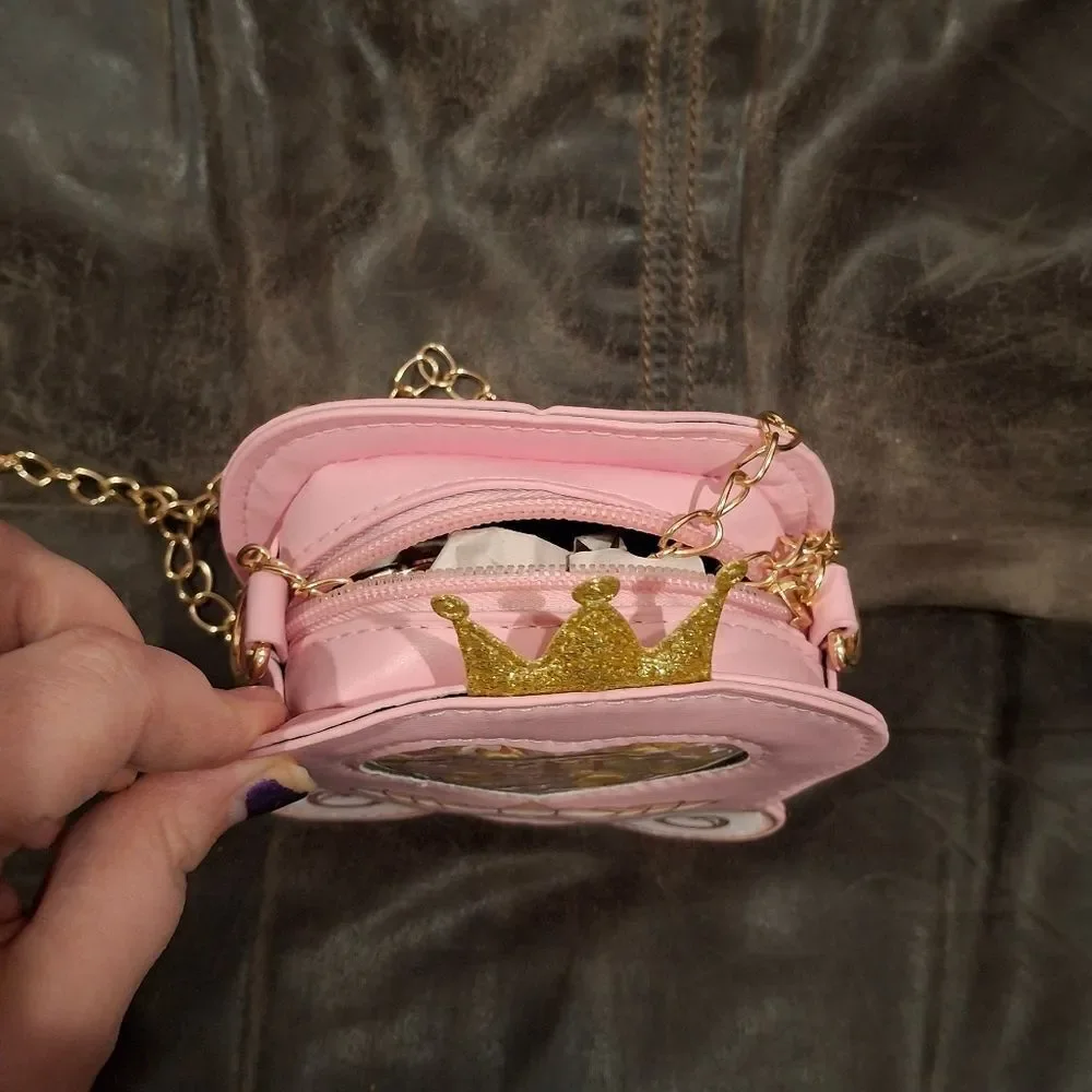 Girls Mini Princess Carriage Purse Bag